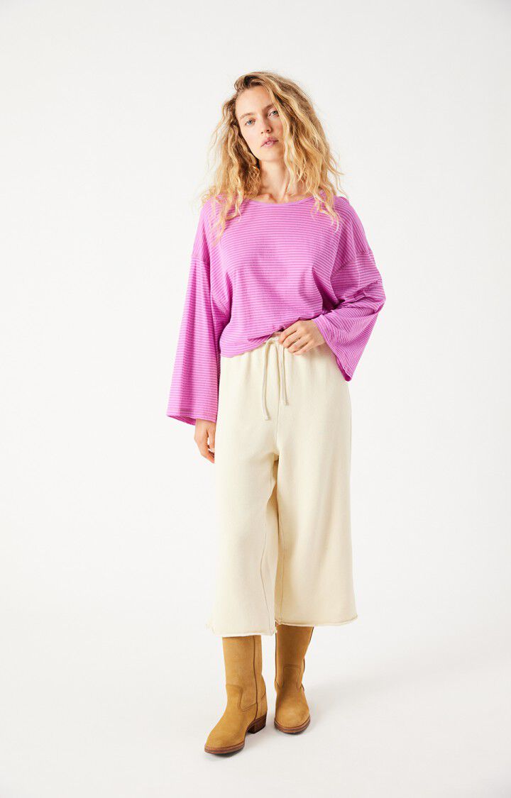 Joggers mujer American Vintage Nishtown crema, vista 4