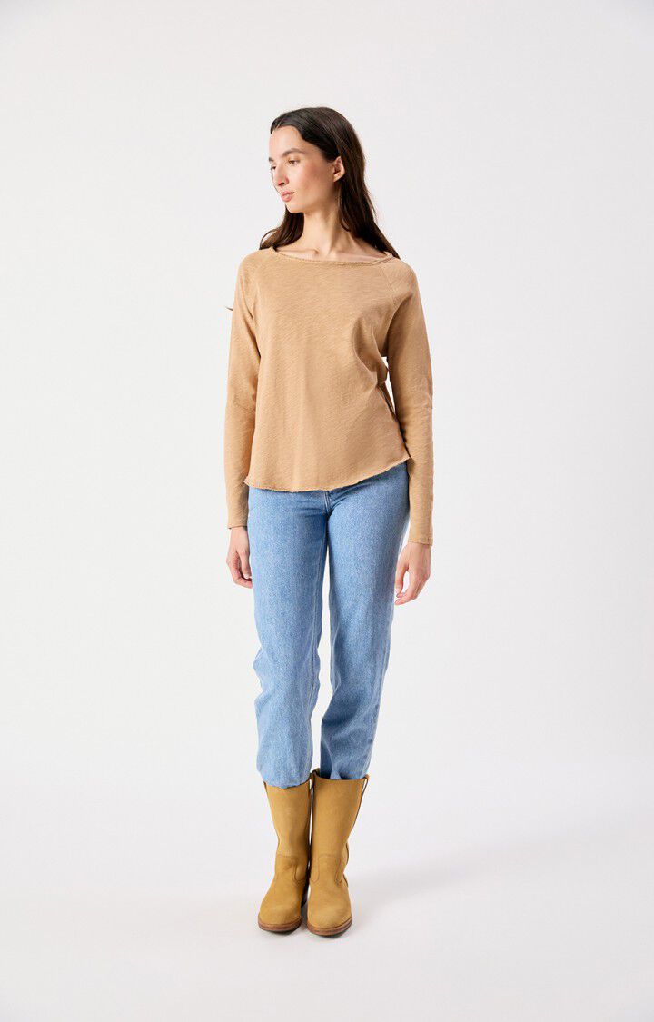 Camiseta mujer American Vintage Sonoma camel, vista 4