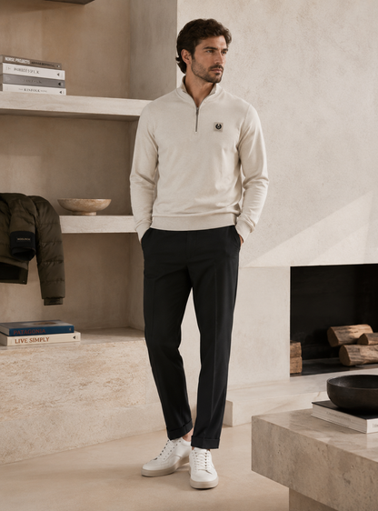Sudadera Cremellera 1/4 Belstaff Crudo BELSTAFF