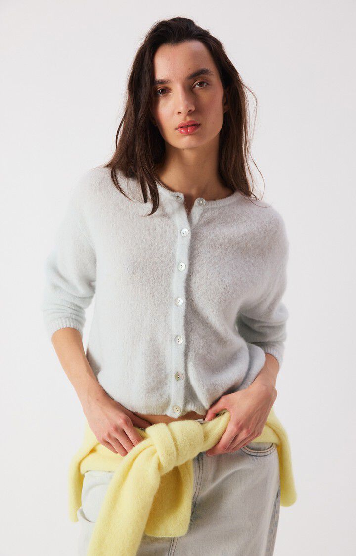 Chaqueta de punto mujer American Vintage Vitow celeste