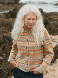 Cárdigan Eribe Westray mujer naranja fair isle
