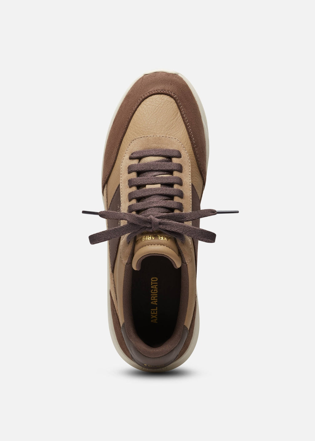 Zapatilla Axel Arigato Genesis Neo Runner marrón vista superior