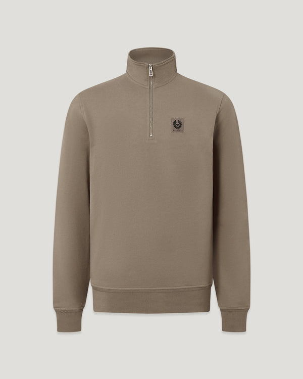 Sudadera Quarter Zip Belstaff Tostado