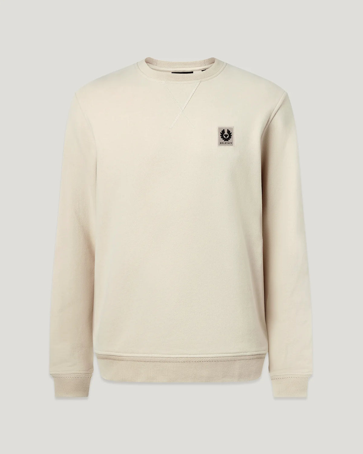 Sudadera Belstaff Cuello Redondo Crudo