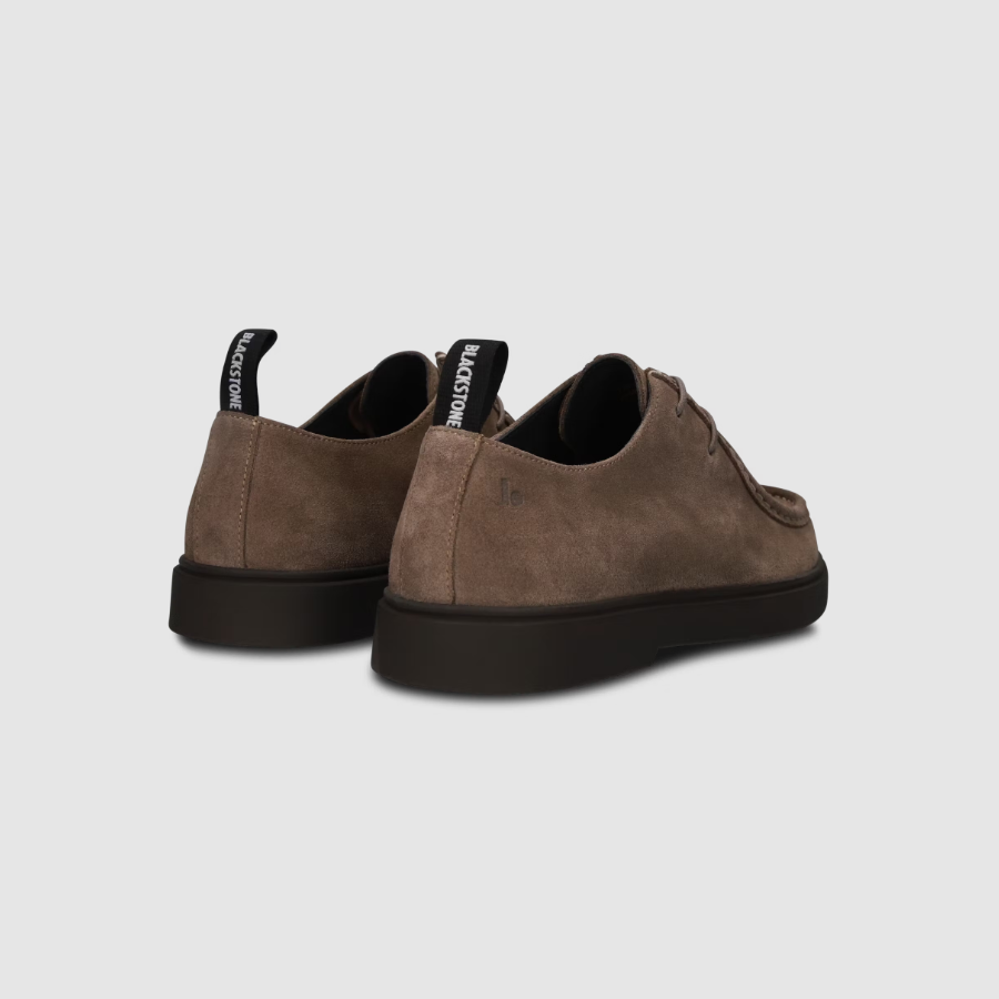 Zapatos Blackstone GG391 en ante beige, vista trasera