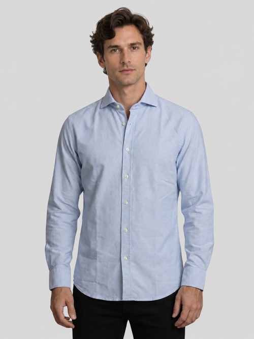Camisa Oxford Bolzonella celeste, vista 2