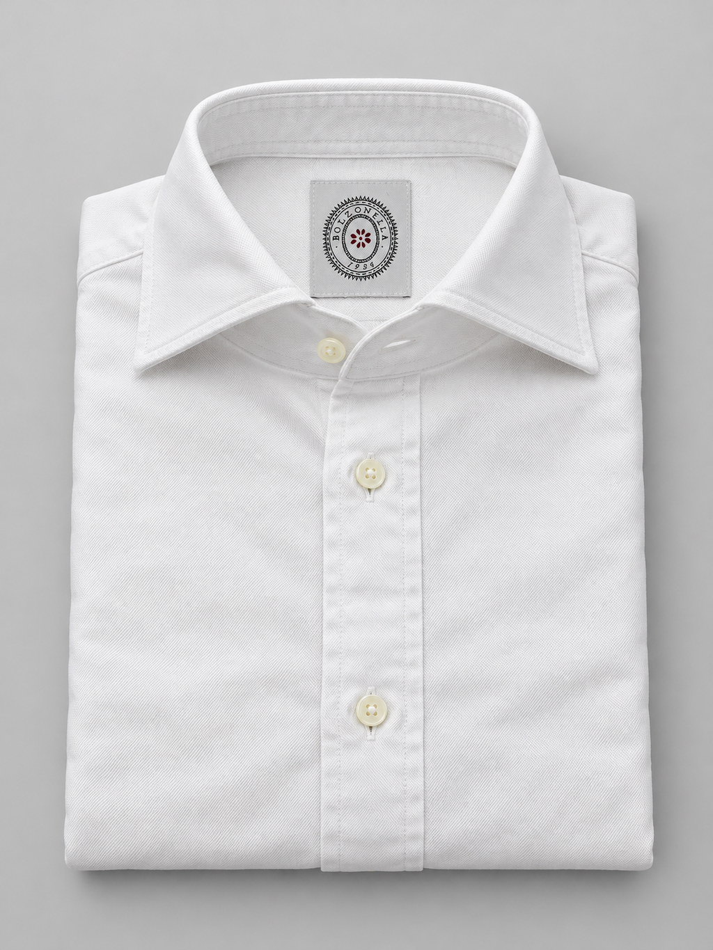 Camisa Oxford blanca Bolzonella Buell98 doblada