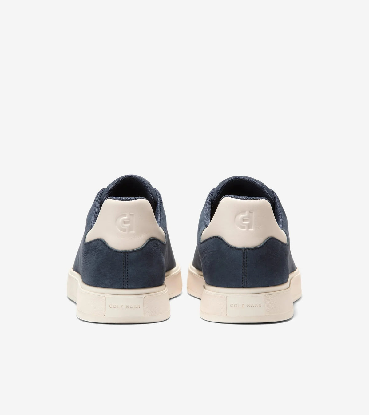 Vista trasera de las zapatillas Cole Haan GrandPrø Luxe Slip-On C40668 en azul marino