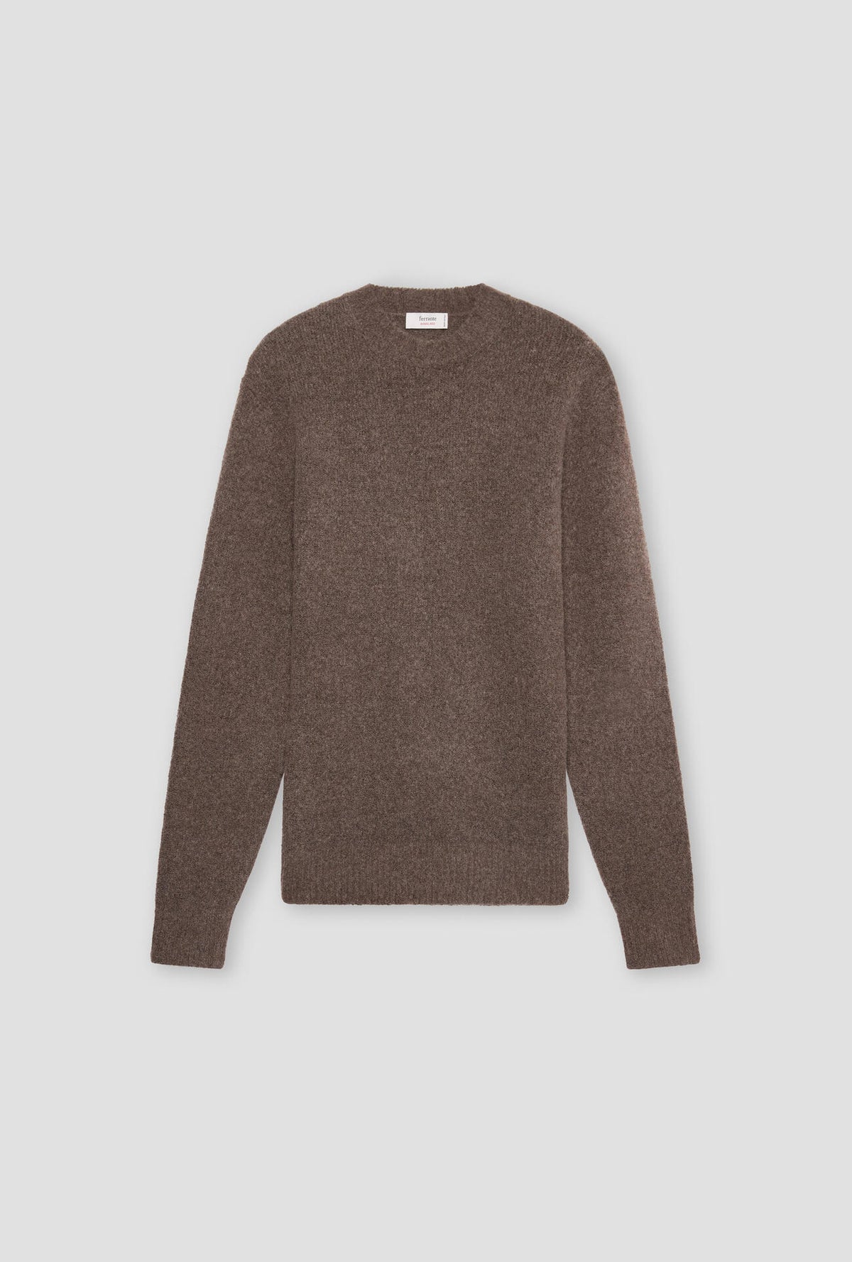 Jersey Ferrante bouclé marrón vista frontal