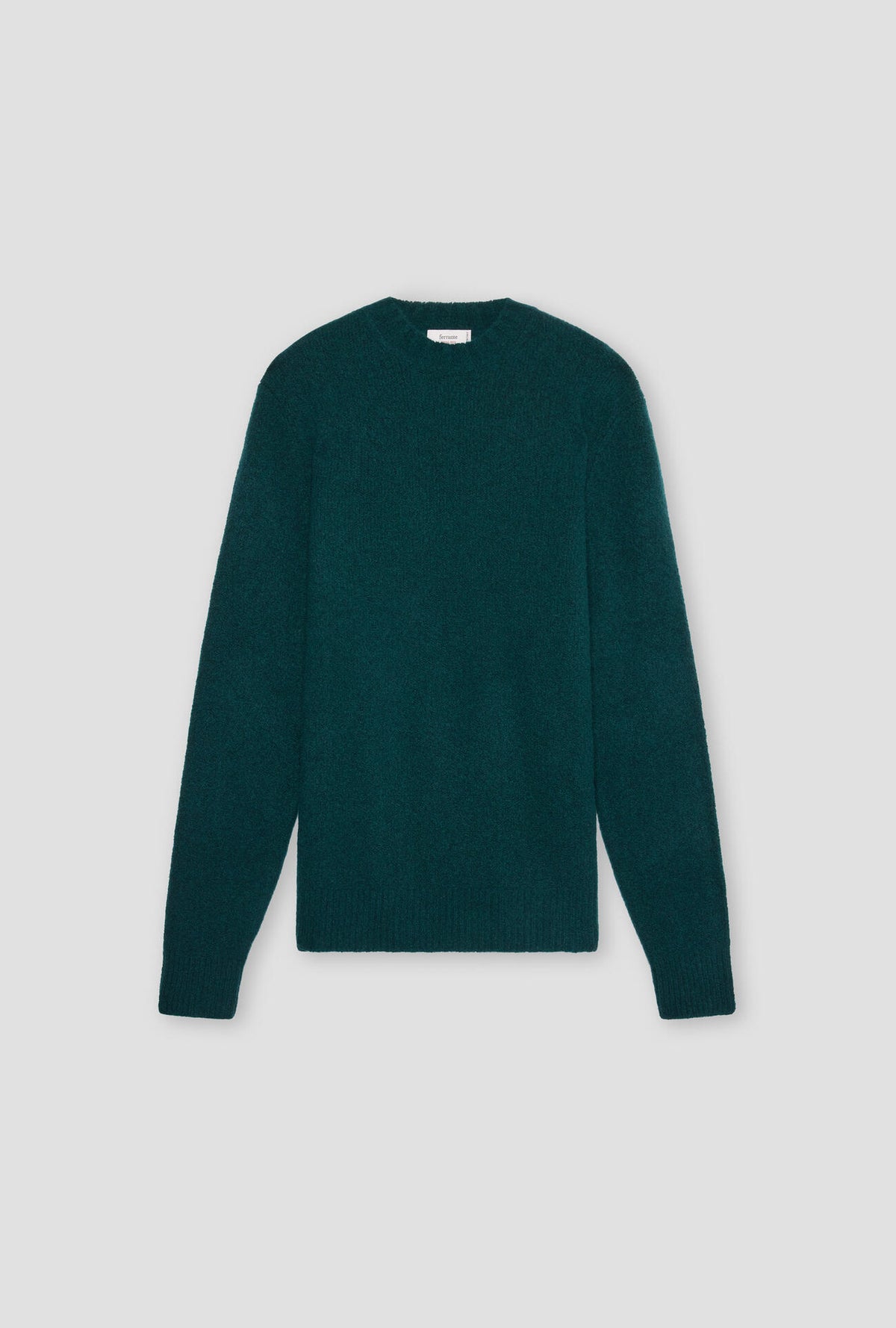 Jersey Ferrante bouclé verde botella vista frontal