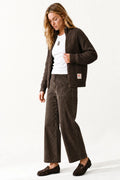 Five Jeans Lucia pantalón de pana ancho marrón para mujer