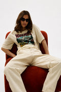 Five Jeans Yosemite camiseta oversize de algodón crudo para mujer