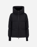 Chaqueta Herno mujer negra 2 Layer Windstopper con cuello envolvente, vista frontal