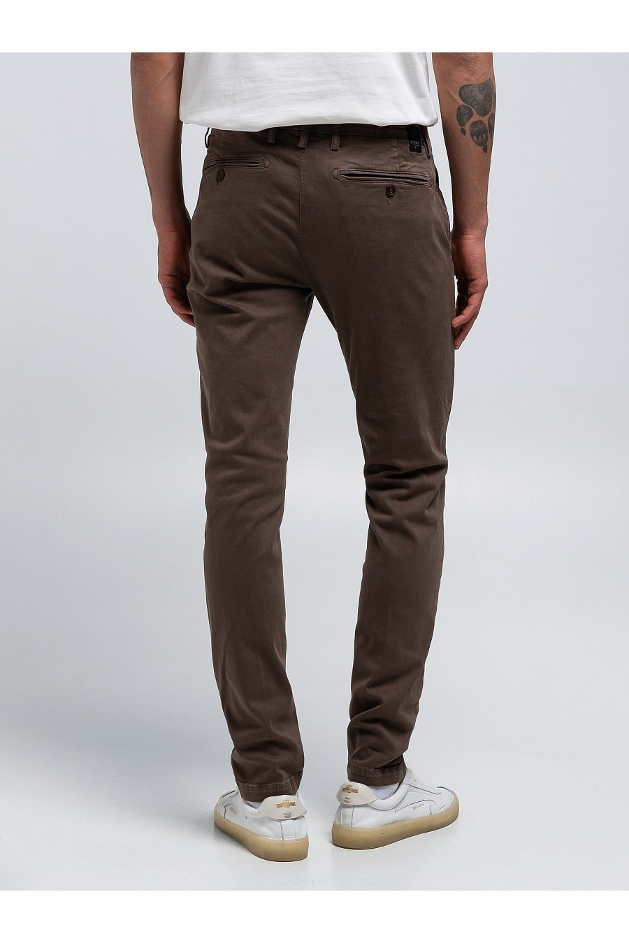 Pantalón chino Replay Zeumar Hyperflex tostado