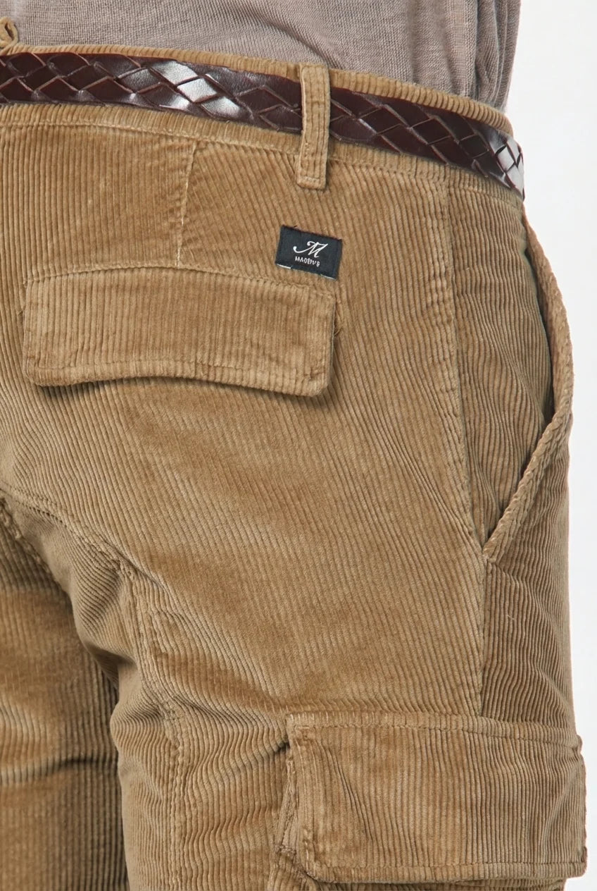 Detalle de pana de 500 rayas camel Mason's Chile