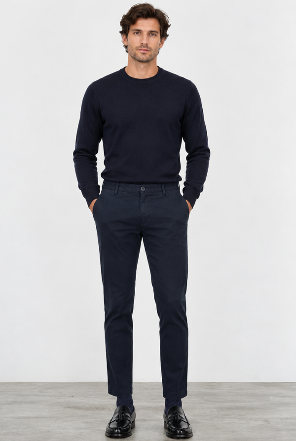 Pantalón chino Mason's New York regular fit azul navy