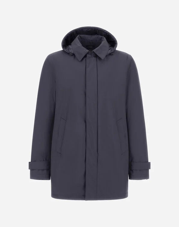 Parka larga Herno hombre 2 Layer Windstopper azul