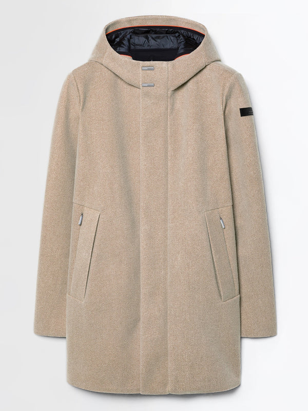 Abrigo RRD con capucha Esquimal World Shell beige