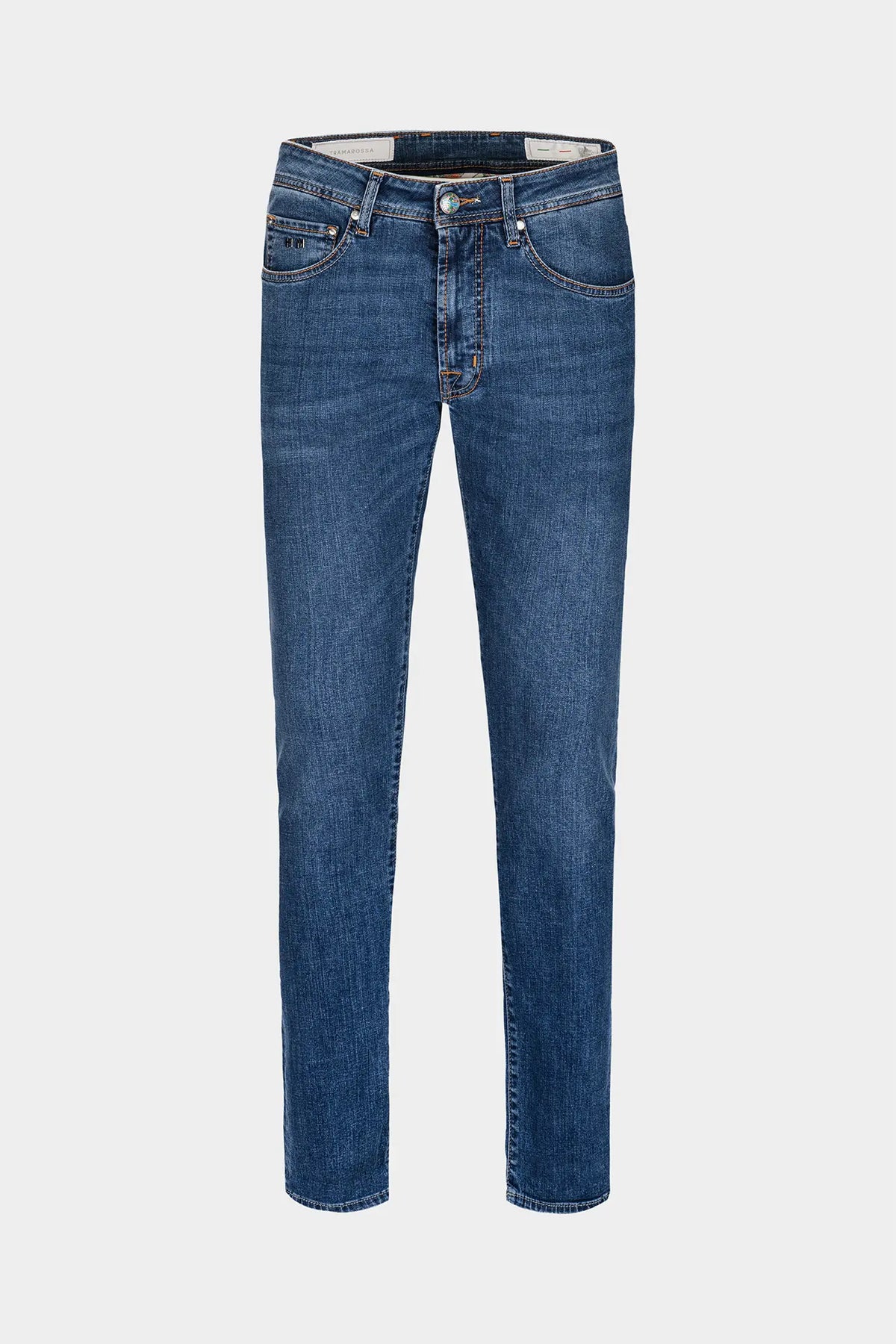 Vaquero Tramarossa Leonardo Slim Burano azul medio vista frontal