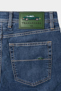 Vaquero Tramarossa Michelangelo Regular Race azul medio detalle trasero