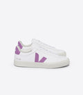 Zapatillas Veja Campo mujer en cuero blanco y morado