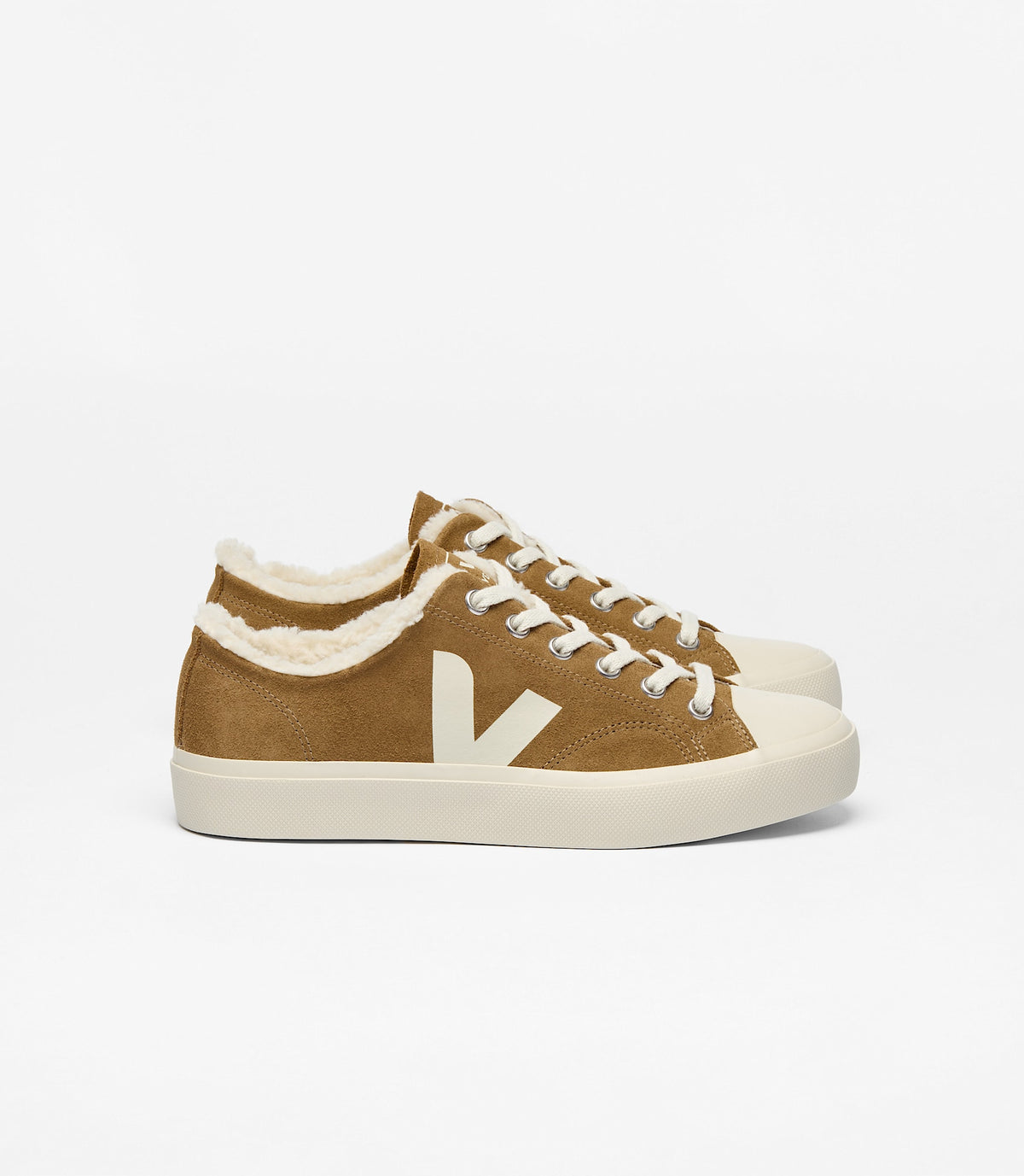 Zapatillas Veja Wata II Low Fured mujer en ante marrón