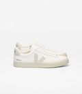 Zapatillas Veja Campo mujer en cuero blanco natural