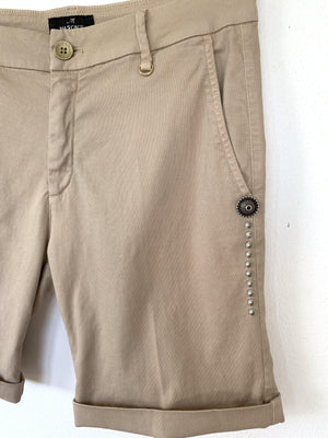 pantalón safari de mason´s en color beige y tejido pique, comodo, elegante